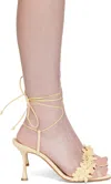 Manolo Blahnik Yellow Anista Heeled Sandals In Multi