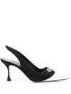 Manolo Blahnik Pointed Elastic Band High-heeled Shoes In Black