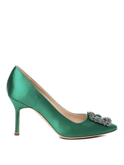 Manolo Blahnik Dcollet In Dark Red