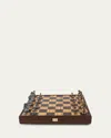 Manopoulos Metal & Wood Staunton Chess Set