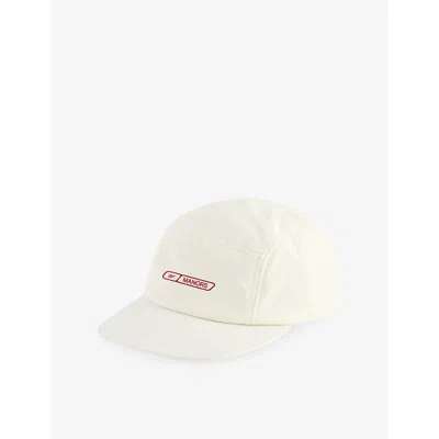 Manors Ens Chalk  X Reebok Brand-print Stretch-woven Baseball Cap In Gray