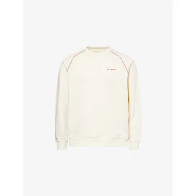 Manors Ens Chalk  X Reebok Crewneck Cotton-jersey Sweatshirt
