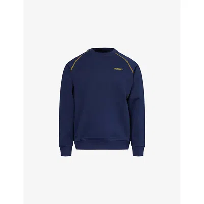 Manors Ens Navy  X Reebok Crewneck Cotton-jersey Sweatshirt