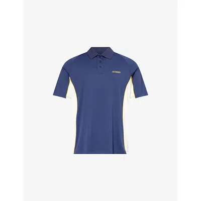 Manors Ens Navy  X Reebok Logo Jersey Polo Shirt