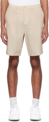 MANORS GOLF BEIGE COURSE SHORTS