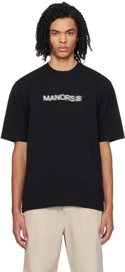 Manors Golf Black Focus T-shirt