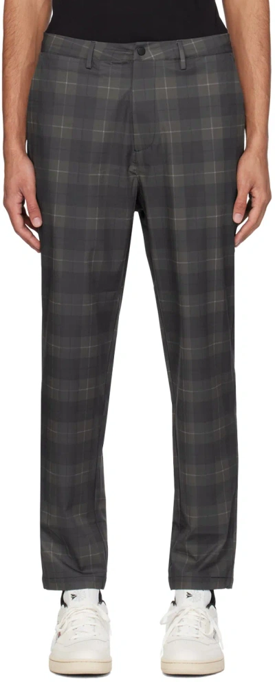 Manors Golf Brown Legacy Course Trousers In Black Check