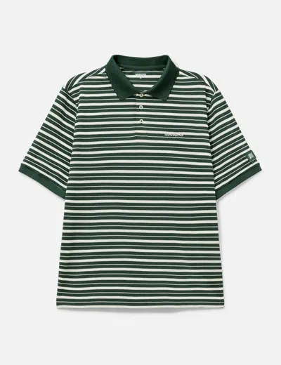 Manors Golf Goat Pique Polo Stripe In Green