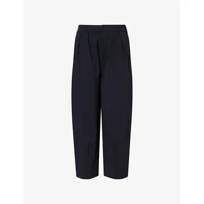 Manors Ens  Greenskeeper Multi-pockets Stretch-woven Trousers In Black