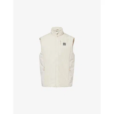 Manors Mens Branded Padded Shell Gilet Ivory Xxl