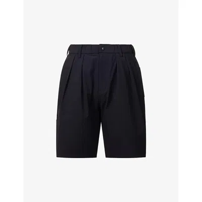 Manors Mens Greenskeepers Elasticated-waist Stretch-woven Shorts Black