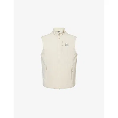 Manors Ens  Regular-fit Padded Shell Gilet In Ivory