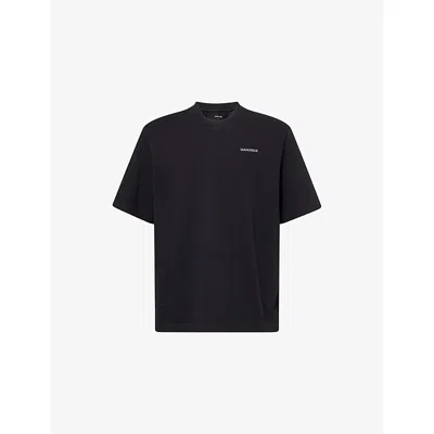 Manors Mens Logo Short-sleeved Cotton-jersey T-shirt Black