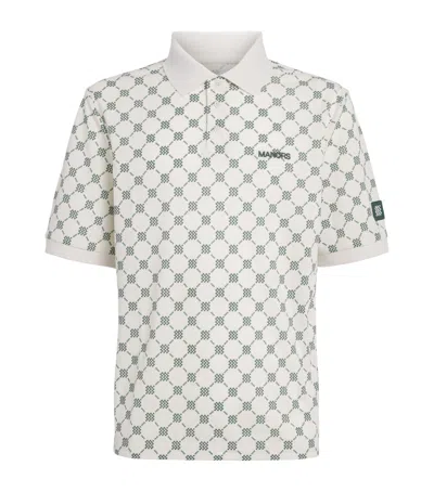 Manors Piqué Monogram Goat Polo Shirt In Multi