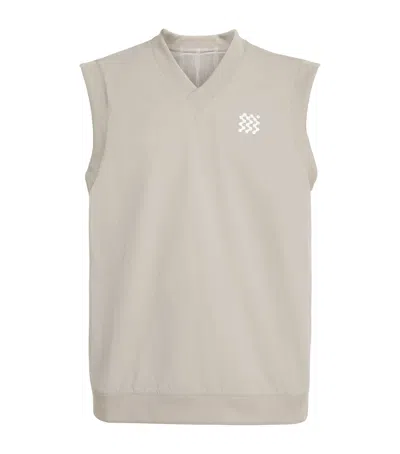 Manors Reversible Logo Vest In Gray