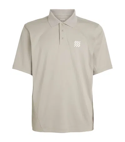 Manors Seawool Logo Polo Shirt In Brown