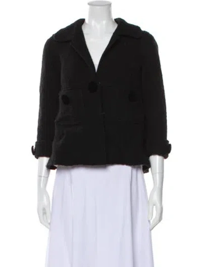 Pre-owned Manoush Blazer In Black