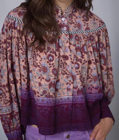 Manoush Bohemian Hindi Top In Camel In Multi