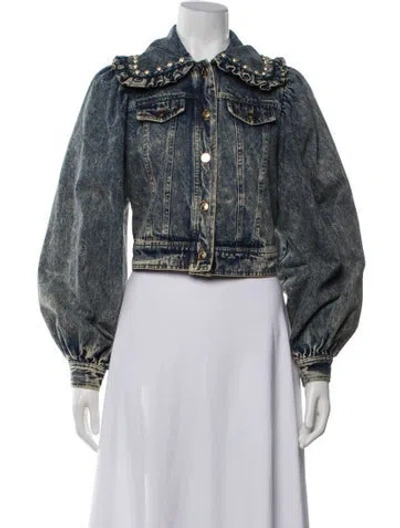 Pre-owned Manoush Denim Jacket In Blue