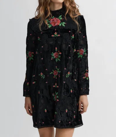 Manoush Nappe Mini Dress In Black