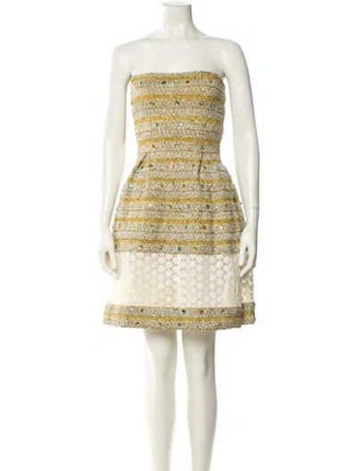 Pre-owned Manoush Patterned Mini Dress In Multi