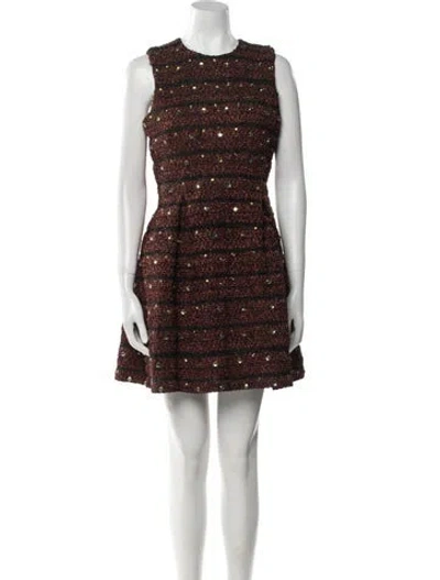 Pre-owned Manoush Printed Mini Dress In Multi