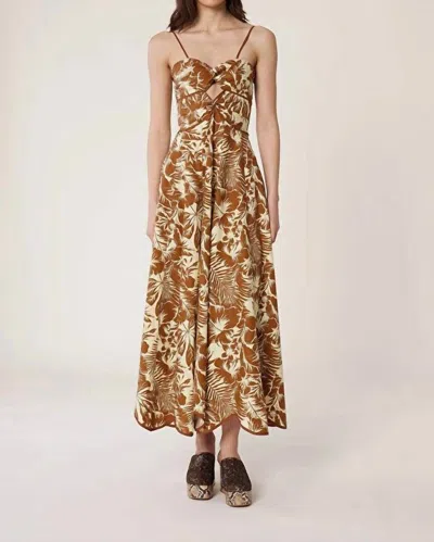 Manoush Santa Barbara Dress In Terre In Brown