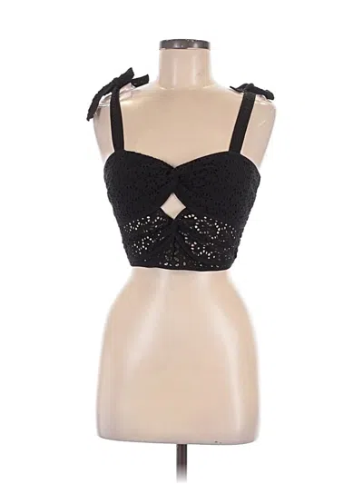 Pre-owned Manoush Sleeveless Top Black Sweetheart Neckline Tops