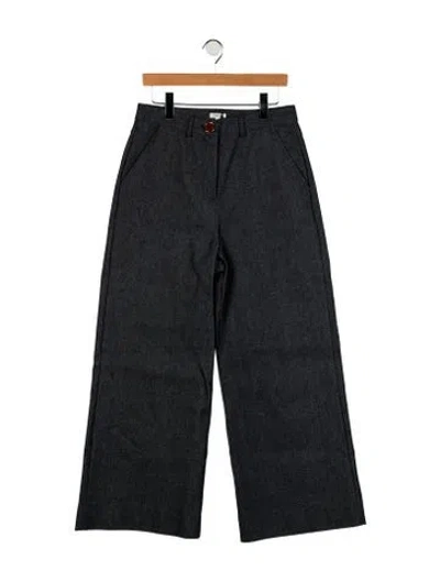 Pre-owned Manoush Wide Leg Pants In Blue