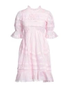 Manoush Woman Short Dress Pink Size 10 Cotton In Pink