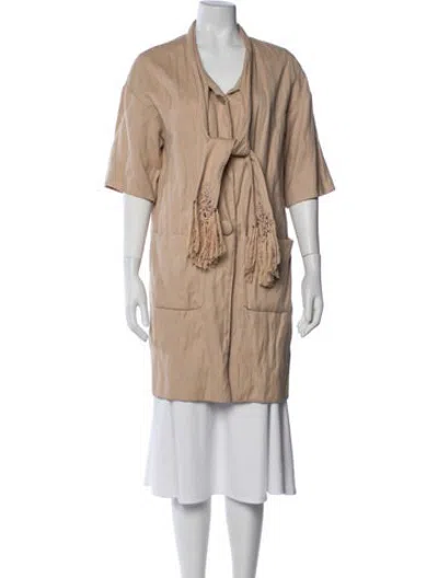 Pre-owned Manoush Wool Coat In Neutrals