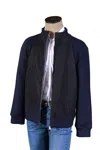 Manrico Black/ Blue Cashmere Jacket In Multi