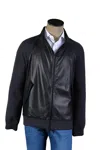 Manrico Black Solid Cashmere Jacket In Black