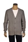 Manrico Cashmere V-neck Button Up Thick Knit Cardigan In Multi