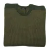 Manrico Olive-green Textured Cashmere Crewneck Sweater In Green