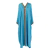 Mansion 28 Women's Gold / Blue Persian Blue Premium Luxbaya In Blue