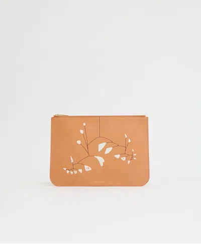 Mansur Gavriel Alexander Calder Large Wallet In Brown