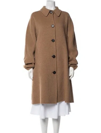 Pre-owned Mansur Gavriel Baby Camel Coat W/ Tags In Brown