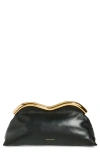 Mansur Gavriel Baci Leather Frame Shoulder Bag In Black