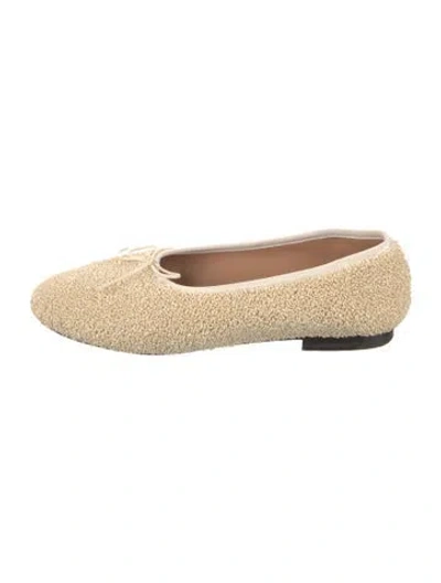 Pre-owned Mansur Gavriel Ballet Flats In Neutrals