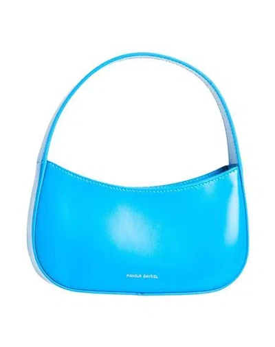 Mansur Gavriel Bon Bon Woman Handbag Blue Size - Leather