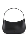 Mansur Gavriel Mini Bonbon Leather Shoulder Bag In 블랙