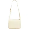 Mansur Gavriel Box Leather Shoulder Bag In Jasmine