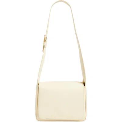 Mansur Gavriel Box Leather Shoulder Bag In Jasmine