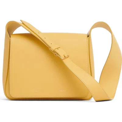 Mansur Gavriel Box Leather Shoulder Bag In Sole