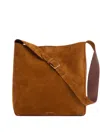 Mansur Gavriel Box Tote Bag Aus Wildleder In Brown