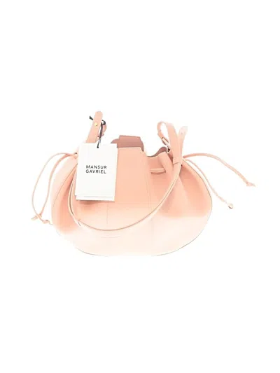 Pre-owned Mansur Gavriel Bucket Bag In Pink