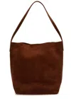 Mansur Gavriel Cabas Everyday Suede Tote In Chocolate