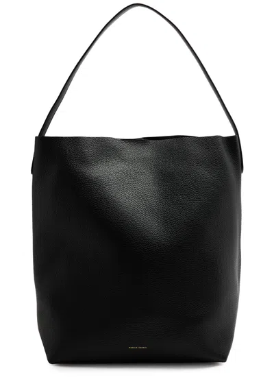 Mansur Gavriel Cabas Large Grained Leather Tote In Black
