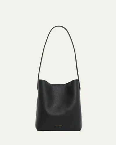 Mansur Gavriel Cabas Mini Leather Everyday Shoulder Bag In Black